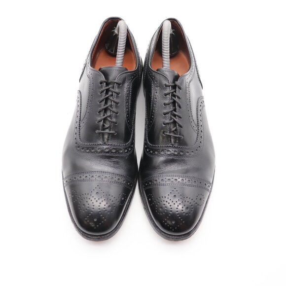 Allen Edmonds Strand Cap Dress Shoes Men\'s 8.5 D Black Leather Medallion USA main image 9